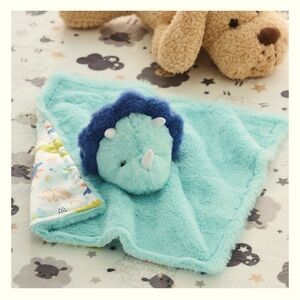 New Parent’s Choice Baby Security Blanket Dinosaur Triceratops Lovey Tur…